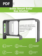 Engo Smart Solar Bus Shelter: Remote Management System Environmental Sensors Easy Installation & Maintenance