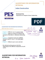 Algorithms For Information Retrieval: Index Construction