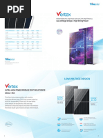 Low Voltage Design, High String Power: 600W/550W Ultra-High Power With Over 21% High Efficiency