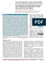 Effect of Mathematics Laboratory Based Instruction On Junior Secondary Students' Performance and Retention in Plane Geometry in Rivers State Nigeria