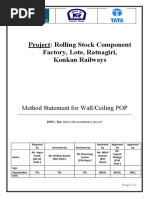 Method Statement For Wall Putty