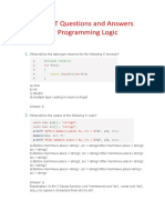 TCS NQT Questions and Answers For Programming Logic