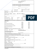 Patient History and Consent Form For Maternal Serum Testing (Mandatory)