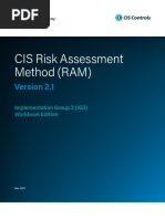 CIS Risk Assessment Method (RAM) : Implementation Group 3 (IG3) Workbook Edition