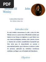 Modulo Iii J. Wesley 1° Clase