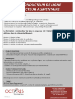 CQP Conducteur de Ligne Du Secteur Alimentaire 04 02 2022