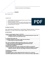 A Detailed Lesson Plan For Grade7 Mathematics