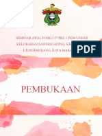 Seminar Awal Posko 27 PBL 1 FKM Unhas