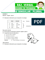 Analogias Singular Plural para Segundo de Primaria