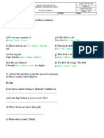 Possesive and Reflexive Pronouns