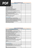 P & ID Review Check List: Chemical Engineering Site