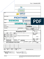 Parameter Settings For The Electrical Protection Ae1172 Setting Report Protection Unit71 00