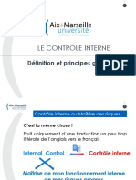 Un Jour, Une Notion - Contrôle Interne - Module 1 - Définition Et Principes Généraux