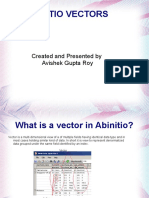 Abinitio Vectors: Created and Presented by Avishek Gupta Roy