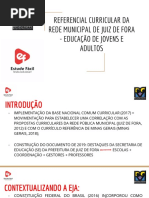 9 - Slides Referencial Curricular Da Rede Municipal de Juiz de Fora - Educação de Jovens e Adultos