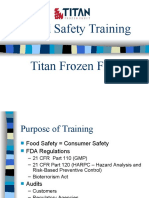 Food Safety Training Titan Frozen Fruit