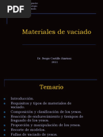 Materiales de Vaciado