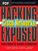 Hacking Exposed Cisco Networks - Cisco Security Secrets & Solutions by Andrew Vladimirov, Konstantin Gavrilenko and Andrei Mikhailovsky