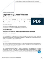 Boletin Oficial Republica Argentina - Administración Pública Nacional - Decreto 426 - 2022