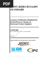 J-STD-046 Notification For Product Changes