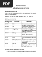 Chuyên Đề 11 Liên Từ (Conjunctions)