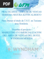 Proyecto Marketing y Comercialización en El Area de Ventas Del Hotel Wyndham