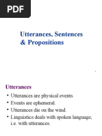 Chapter 6 Utterances, Sentences, Propositions