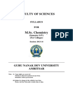 MSC CHEMISTRY SEMESTER I To IV FOR COLLEGES