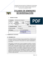 Syllabus Seminario de Investigación 2022