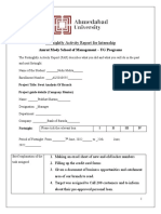 Format of Fortnightly 1 Report