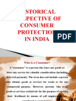 Historical Perspective of Consumer Protection in India