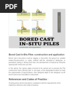 Bored Cast-In Situ Piles