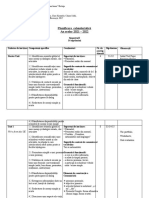 Planificare Calendaristica - Clasa A 5-A