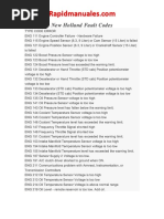 New Holland ALL Fault Codes