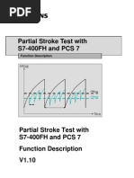 Partial Stroke Test With S7-400FH and PCS 7: Function Description