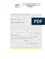 Declaración Jurada Claudina Antonia Mazariegos