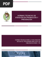 Normas Tecnicas de Atenciòn en Promociòn Y Prevenciòn