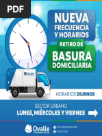 Nueva Frecuencia y Horario Basura Domiciliaria