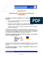 Codigo Nfpa 704 Identificacion y Rotulado de Productos Peligrosos