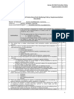 SIP Annex 2B - Child Protection Policy Implementation Checklist