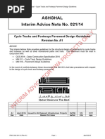 Ashghal Interim Advice Note No 02114 Cycle