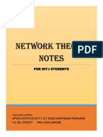 Network Notes (DIT)