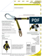 Arneses Y Equipos de Protección Contra Caídas: Producto: Dispositivo de Posicionamiento Código de Producto: TN