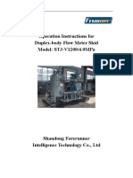 Operation Instructions For Duplex-Body Flow Meter Skid