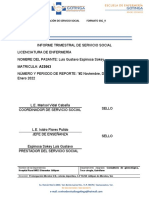 Informe Trimestral de Enfermria