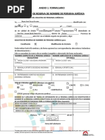 Formato Solicitud Reserva Nombre Persona Juridica