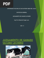 Juzgamiento de Ganado Vacuno Lechero