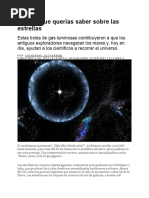 Todo Lo Que Querías Saber Sobre Las Estrellas