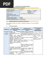 Ejemplo Plan Educativo Personalizado