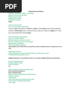 1 Testing Interview Questions Ans